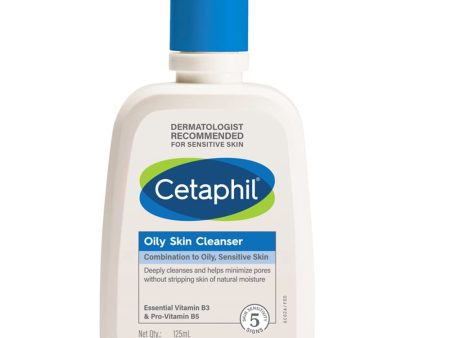 Cetaphil Oily Skin Cleanser , Daily Face Wash For Oily, Acne Prone Skin , Gentle Foaming, 125Ml Hot on Sale