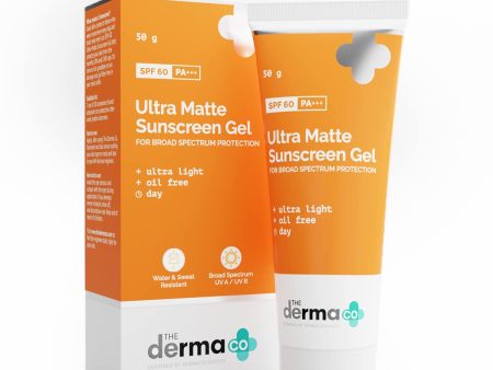 The Derma Co 1% Hyaluronic Sunscreen Aqua Gel SPF 50 PA++++ I Ultra Lightweight Texture, I Non-Greasy I No White Cast | Broad Spectrum Protection & Blue Light Protection I For All Skin Types- 80 g Online