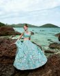 House of Panchhi Sky Blue Organza Sequins, Zarkan And Thread Embroidery Lehenga Choli & Dupatta Discount