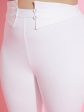 Lyush Women White Front Button Bell Bottom Trousers Online Hot Sale