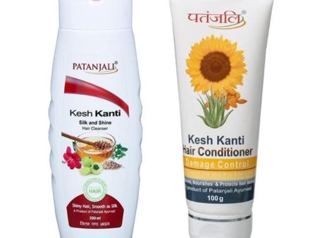 Patanjali Silk and Shine Shampoo & Conditioner Combo on Sale