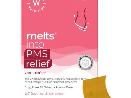 Wellbeing Nutrition Melts into PMS Relief Disintegrating Strips - Soothing Ginger Lemon Fashion