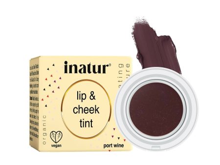 Inatur Lip and Cheek Tint Port Wine For Sale