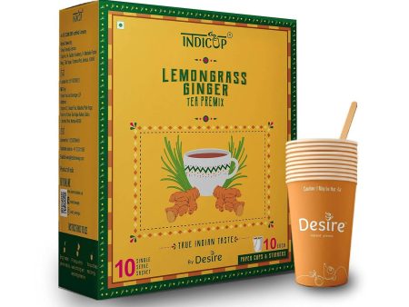 Indicup Lemongrass Ginger Tea Instant Premix Online now