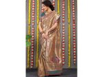 Aastha Fashion Women s Teal Paithani Silk Zari Woven Saree with Blouse For Cheap