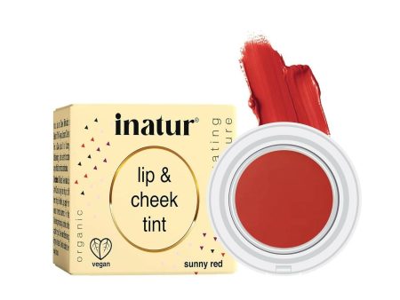 Inatur Lip and Cheek Tint Sunny Red Hot on Sale