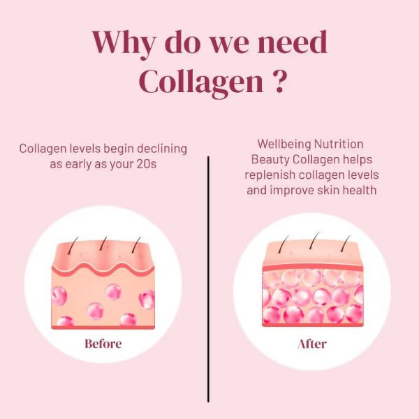 Wellbeing Nutrition Beauty Korean Marine Collagen Peptides - Strawberry & Watermelon For Cheap