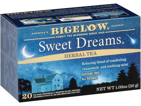 Bigelow Tea Sweet Dreams Herbal Tea Chamomile Smoothing Mint With Freshness & Aroma Caffeine Free For Discount