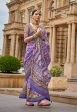 Butterfly Bush Purple Superior V.P.Silk Woven Printed Patola Silk Saree - Rewaa Milano Sale