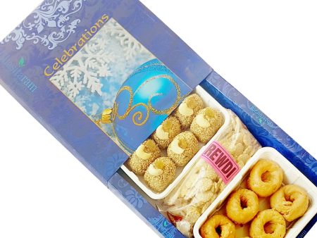 Ghasitaram Sankranti  Lohri Gifts Sweets-Til Laddoo, Revadi And Khajoor Hamper For Cheap