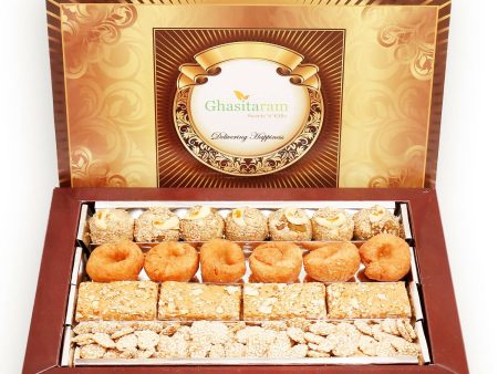 Ghasitaram Sankranti  Lohri Sweets-Assorted box of Revadi, Gud Gachak, Khajoor and Til Laddoo (Bhuga) Online