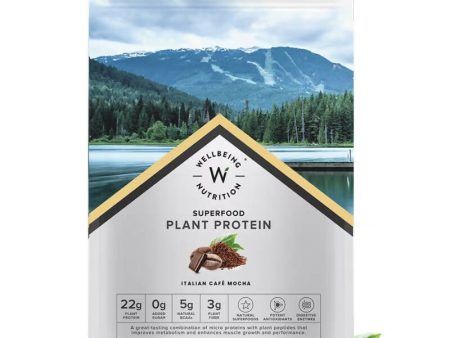 Wellbeing Nutrition Superfood Plant Protein Isolate - Italian Cafe Mocha on Sale