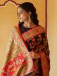 Janasya Black Chanderi Silk Pashmina Woven Design Saree Supply