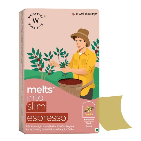 Wellbeing Nutrition Melts Slim Espresso Strips - Vanilla Flavor Fashion