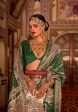 Dark Green P V Silk Digital Print, Zari Work Printed Saree - Rewaa Parampara For Discount