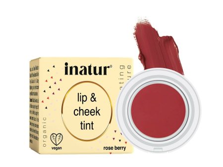 Inatur Lip and Cheek Tint Rose Berry Fashion