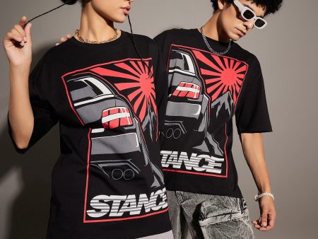 Lyush Black STANCE Oversized T-Shirt Fashion