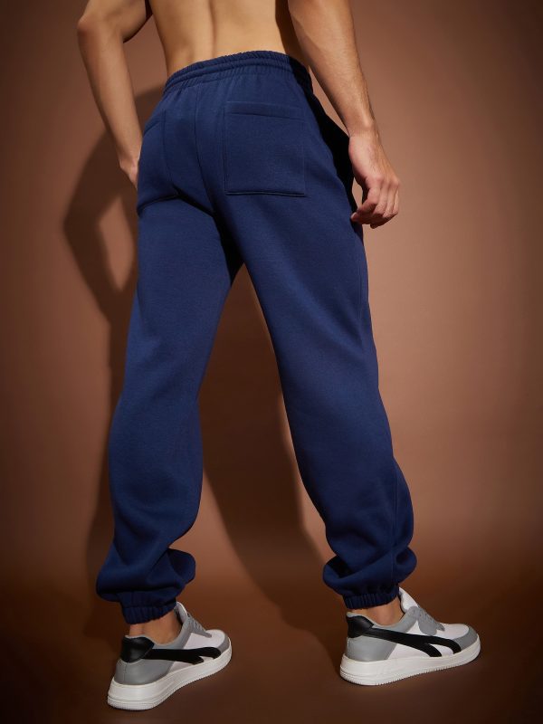 Lyush Men Navy REPRESENT Oversized Joggers Cheap