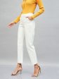 Lyush Women White Roma Tapered Pants Online