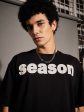 Lyush Black SEASON Oversized T-Shirt For Sale